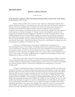 Katrina: A Racist Disaster