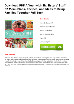 52 Menu Plans, Recipes, and Ideas to Bring Families