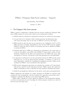 PRSice: Polygenic Risk Score software