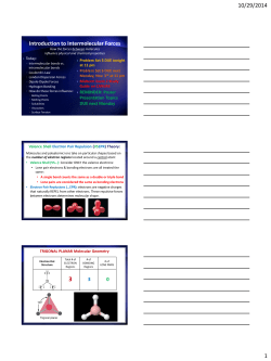Introduction to Intermolecular Forces