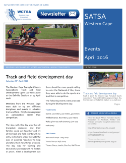 Development Open Day - SA Transplant Sports Association