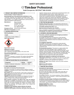 SAFETY DATA SHEET