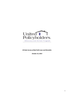 50 State Survey of Bad Faith Laws and Remedies