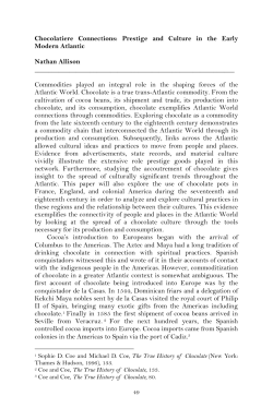 Prestige and Culture in the Early Modern Atlantic