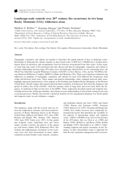 Landscape-scale controls over 20th century fire