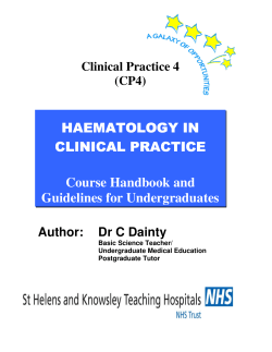 HAEMATOLOGY HAEMATOLOGY IN CLINICAL PRACTICE
