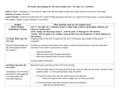 5th Grade Close Reading for the Social Studies Unit: The Fight for a