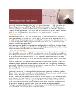 Heart Disease - Nevada Psychology Association