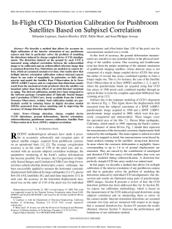 In-Flight CCD Distortion Calibration for Pushbroom Satellites