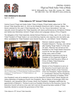 79th Tribal Assembly Adjourns
