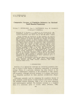 Comparative Accuracy of Population Estimators for Enclosed Small