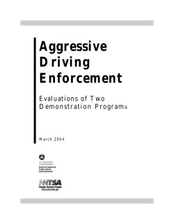 Aggressive Driving Enforcement