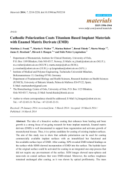 Cathodic Polarization Coats Titanium Based Implant Materials with