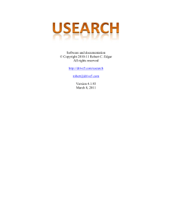 USEARCH User Guide 4.1