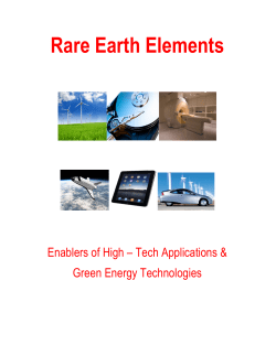Rare Earth Elements - AMR Mineral Metal Inc.