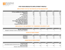 five-year graduate employment profile