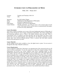 introduction to philosophy of mind