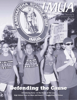 Defending the Cause - Kamehameha Schools