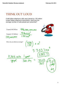 Scientific Notation Review.notebook