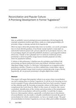 A Promising Development in Former Yugoslavia?