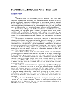 ECO-IMPERIALISM: Green Power - Black Death