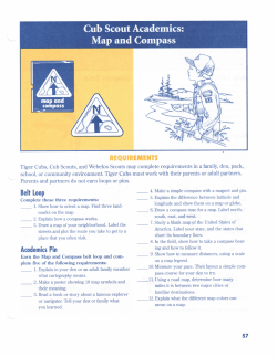 Cub Scout Academics: Map and Compass