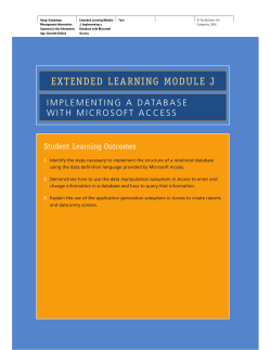 extended learning module j - McGraw Hill Learning Solutions