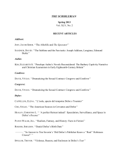 Spring 2013 - The Scriblerian