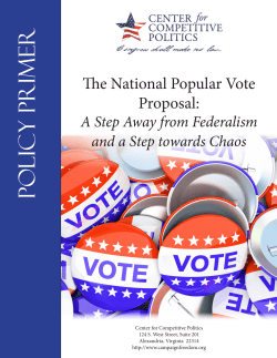 policy primer - Center for Competitive Politics