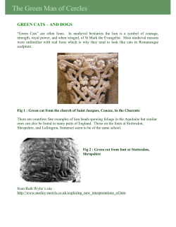 to read this article - The Green Man of Cercles