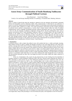 Assess Irony Communication of Susilo Bambang Yudhoyono