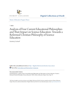 Analysis of Four Current Educational Philosophies and Their Impact