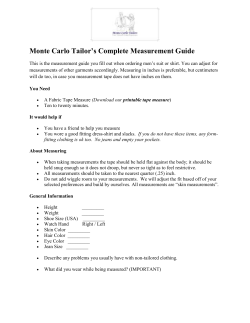 Monte Carlo Tailors Measurement