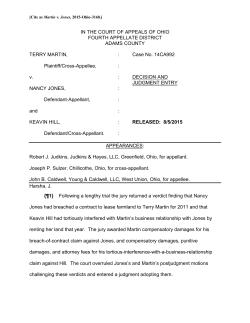 Martin v. Jones - Agricultural Law and Taxation