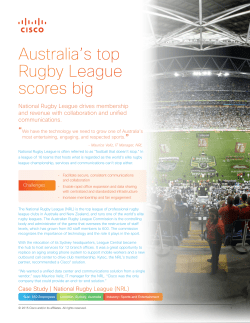 Australia`s top Rugby League scores big