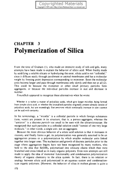 Polymerization of Silica