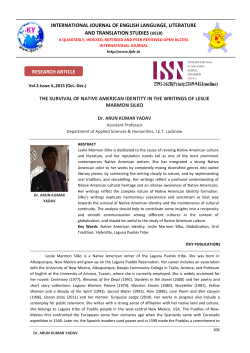THE SURVIVAL OF NATIVE AMERICAN IDENTITY IN THE