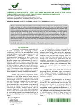 comparative evaluation of body mass index and waist