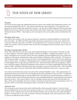 THE STATE OF NEW JERSEY