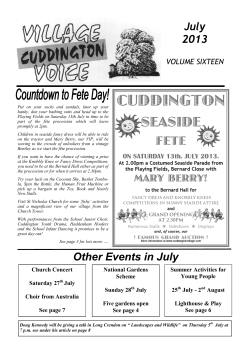 July 2013 - the Cuddington Village website