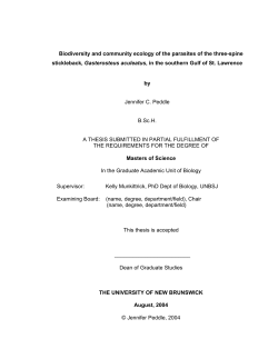 Biodiversity and community ecology of the parasites of the