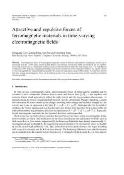 Attractive and repulsive forces of ferromagnetic
