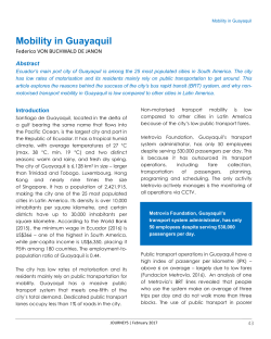 Mobility in Guayaquil - Land Transport Authority