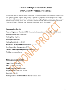 The Counselling Foundation of Canada