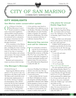 February 2017 Community Newsletter within Community Services