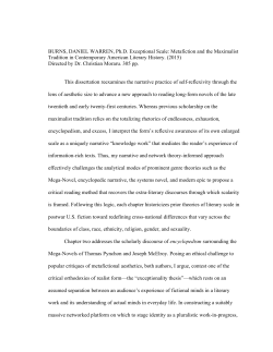 Metafiction and the Maximalist Tradition in