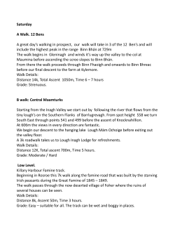 Saturday A Walk. 12 Bens A great day`s walking