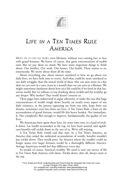 life in a ten times rule america