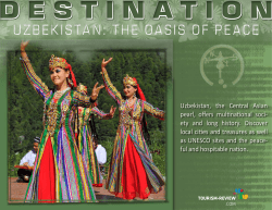 Destination Uzbekistan - Tourism Review Online Magazine