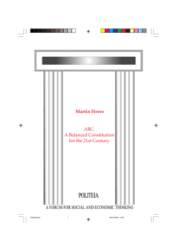 A Balanced Constitution for the 21st Century